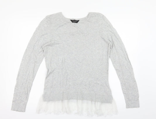 Dorothy Perkins Womens Grey   Pullover Jumper Size 12