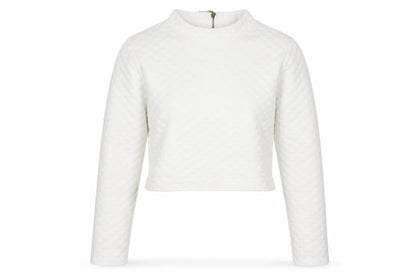 H&M Womens White   Pullover Sweatshirt Size XS