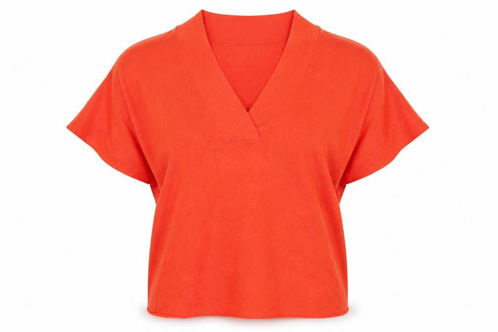 Mango Womens Orange   Pullover Jumper Size S