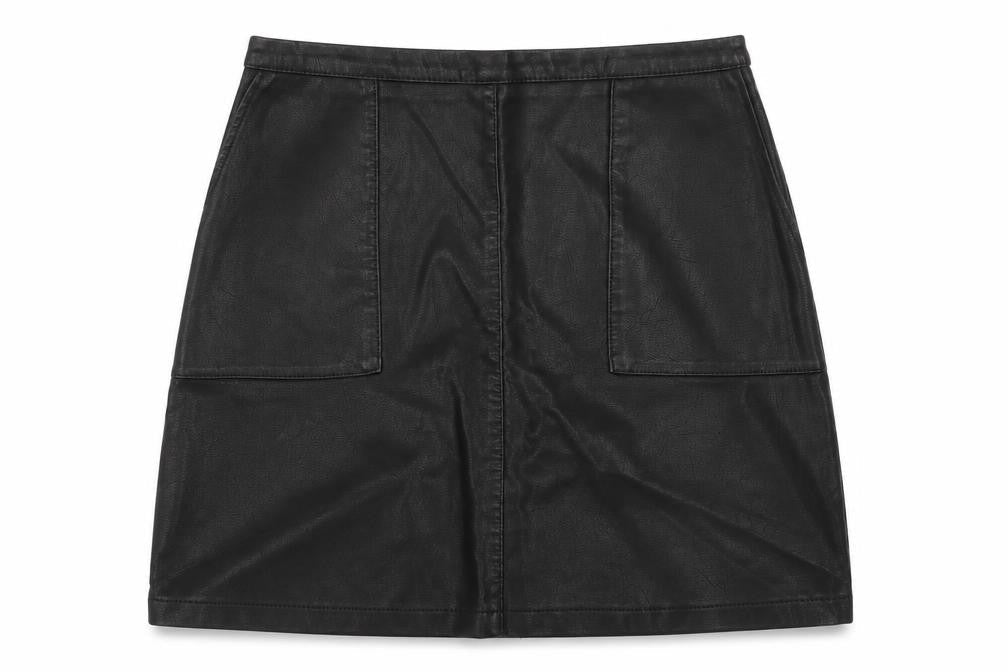 Papaya Womens Black   A-Line Skirt Size 8
