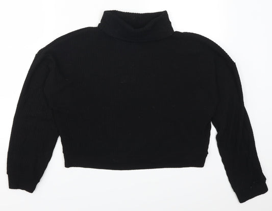 New Look Womens Black   Pullover Sweatshirt Size M