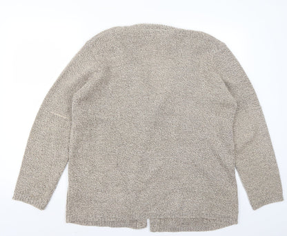 Preloved BM Womens Beige   Cardigan Jumper Size L - Back