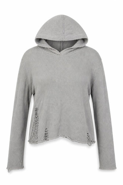 H&M Womens Grey   Pullover Hoodie Size S