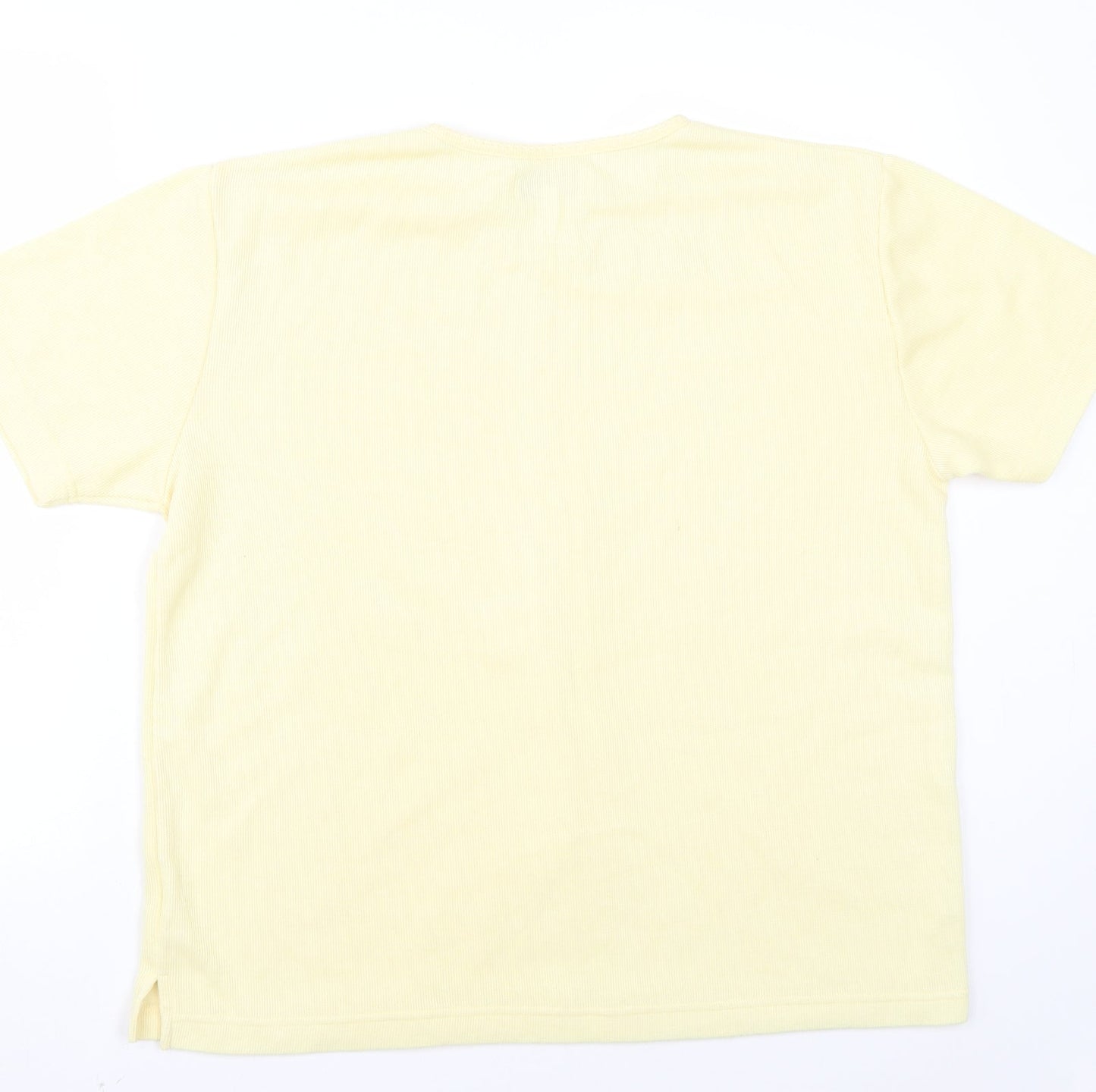 Original clothing  Womens Yellow   Basic T-Shirt Size 14