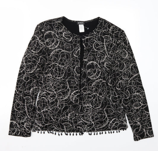 MSK Womens Black   Cardigan Jumper Size L