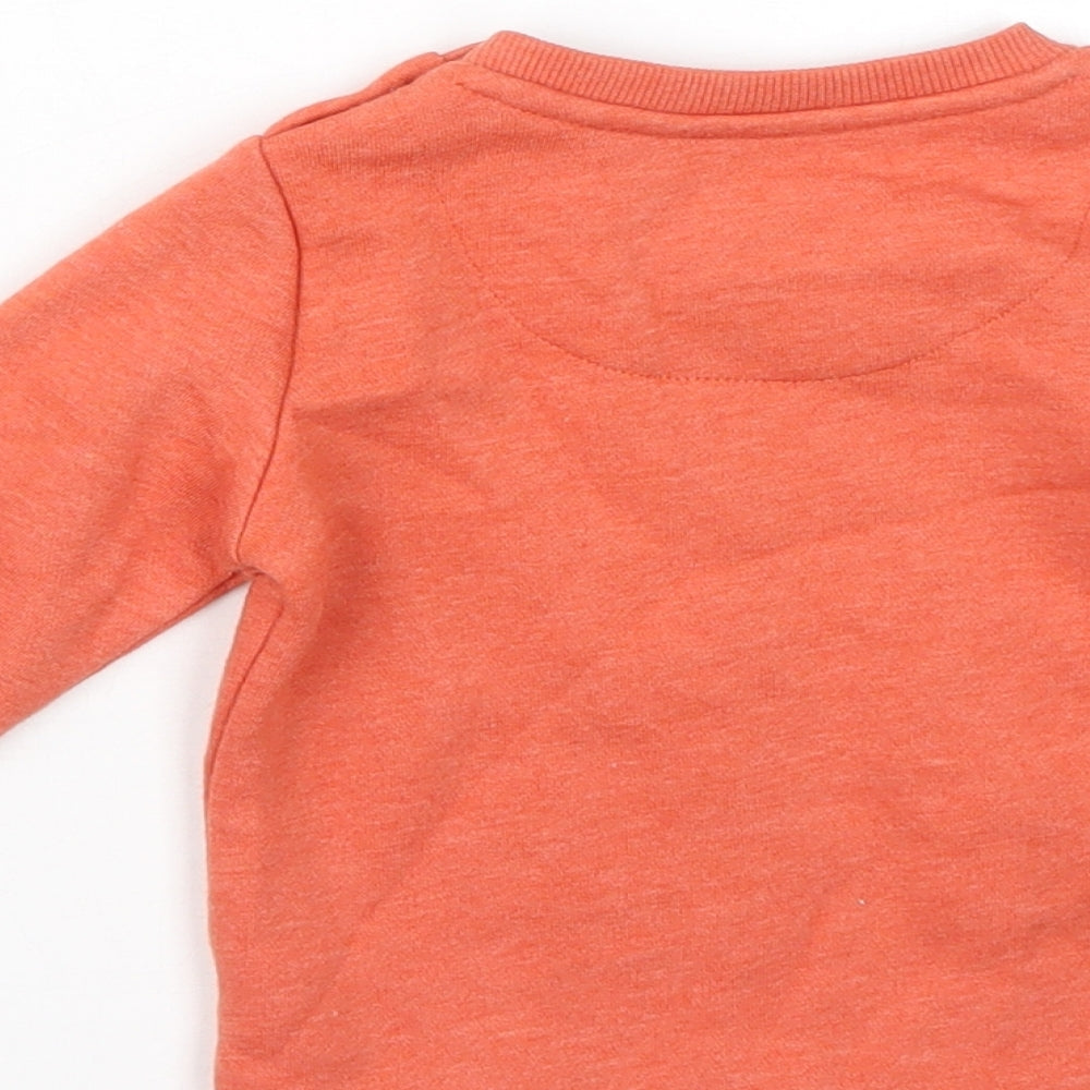 fred & flo Baby Orange   Pullover Jumper Size 6-9 Months