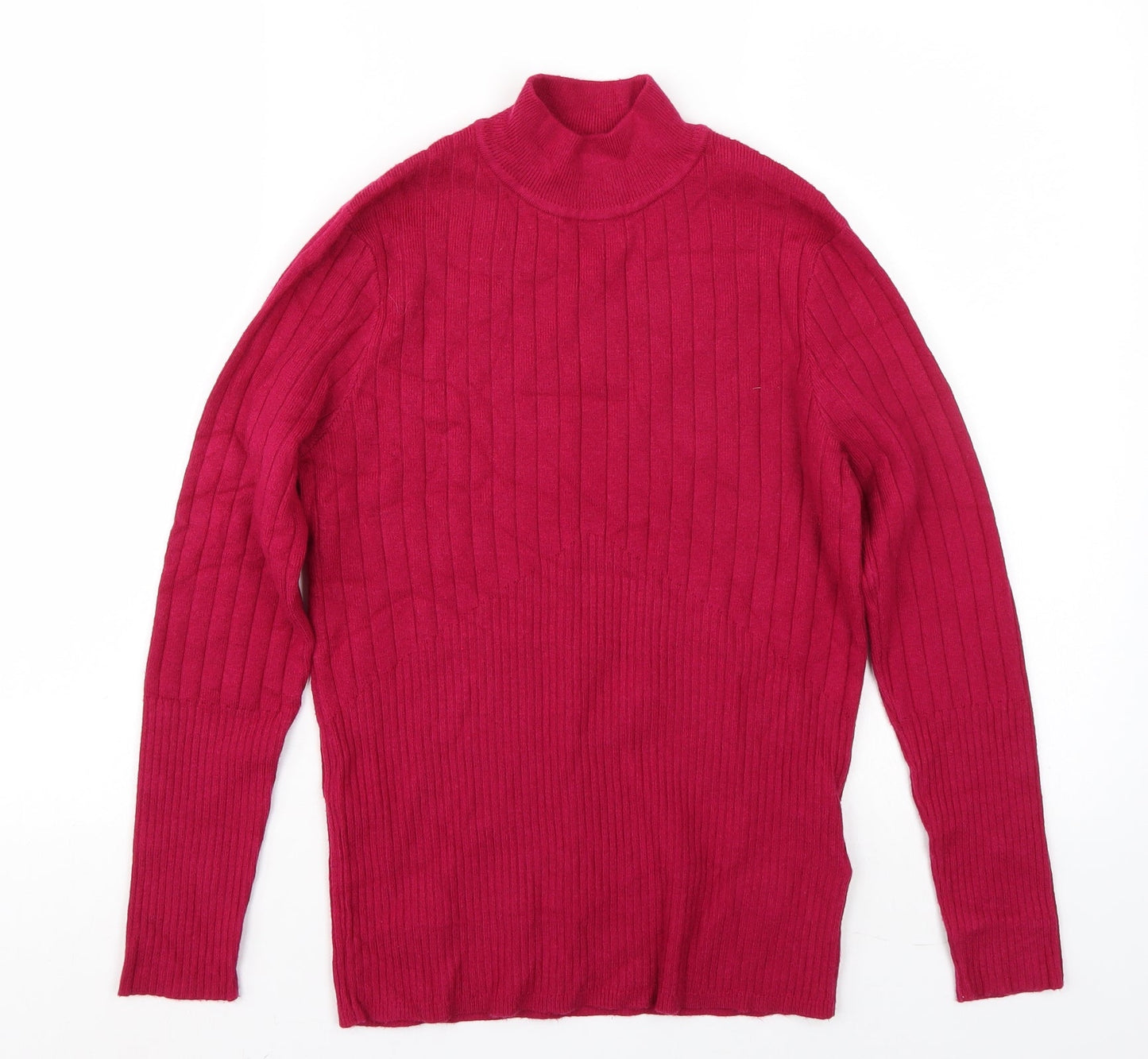 Marks and Spencer Womens Pink  Rayon Pullover Jumper Size 12