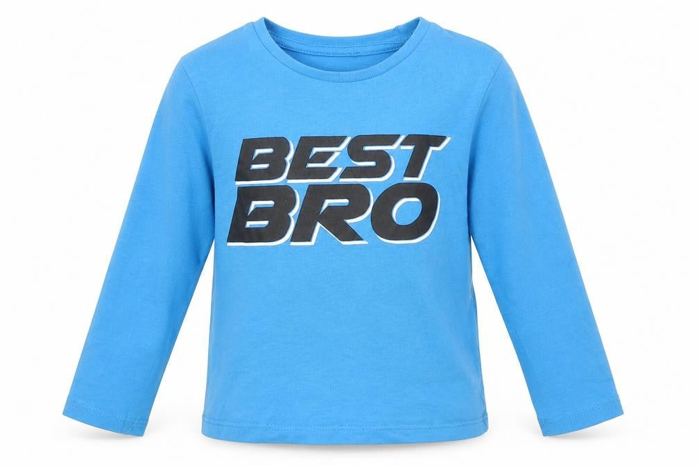 Pep&Co Boys Blue   Basic T-Shirt Size 18-24 Months  - brother