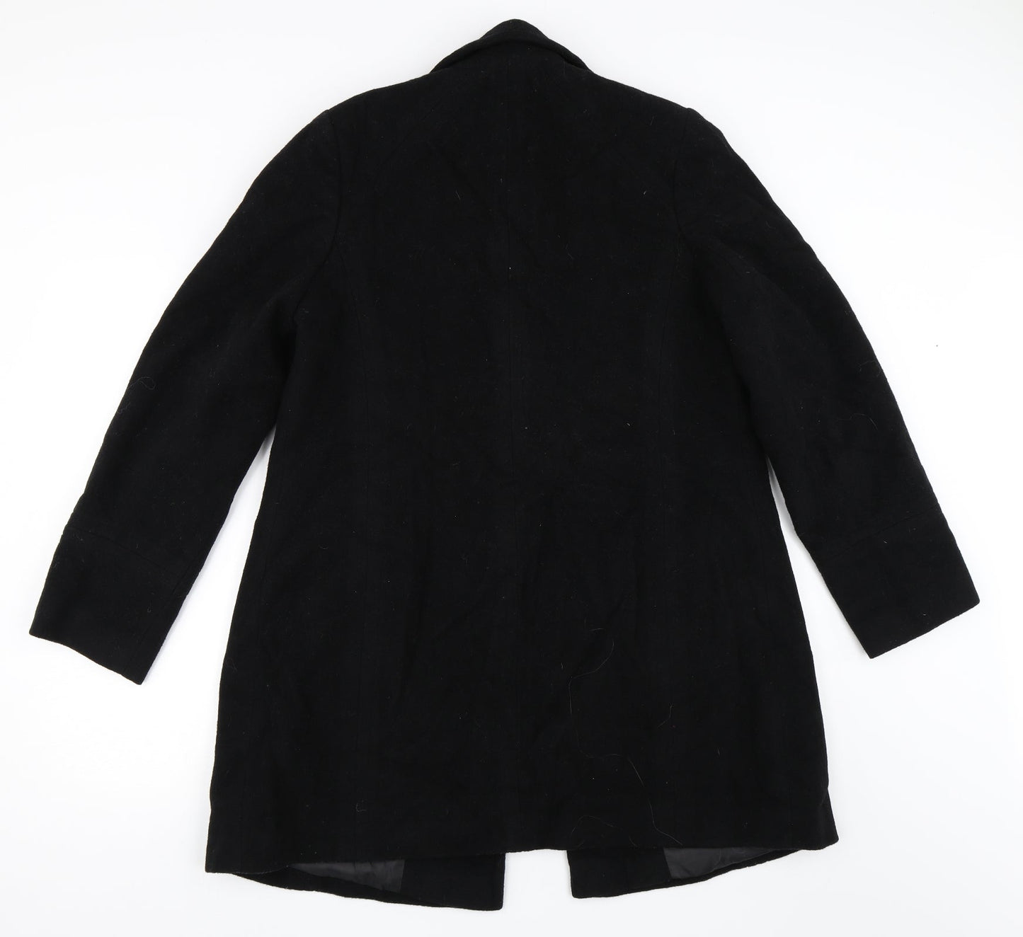 BHS Womens Black   Overcoat Coat Size 14