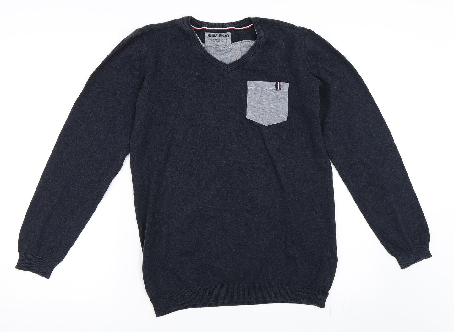 House Mens Blue   Pullover Jumper Size S