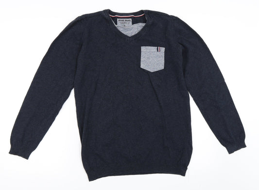 House Mens Blue   Pullover Jumper Size S