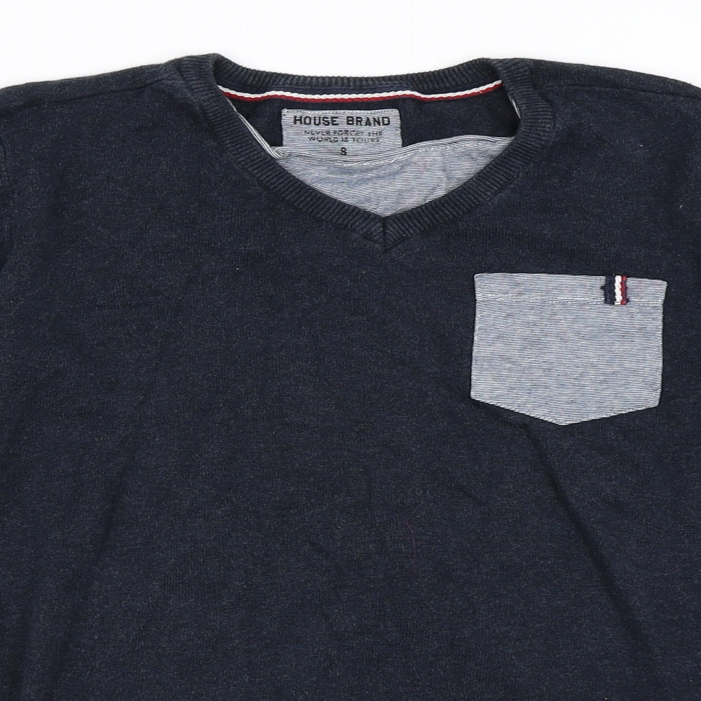 House Mens Blue   Pullover Jumper Size S