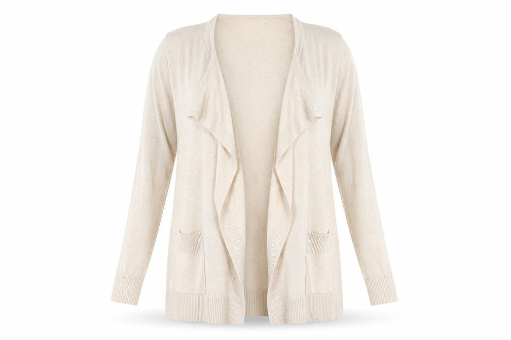 Atmosphere Womens Beige  Knit Cardigan Jumper Size 6