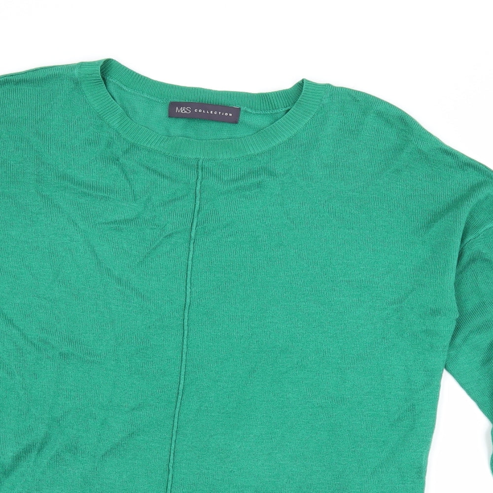 Marks and Spencer Womens Green  Knit Pullover Jumper Size S