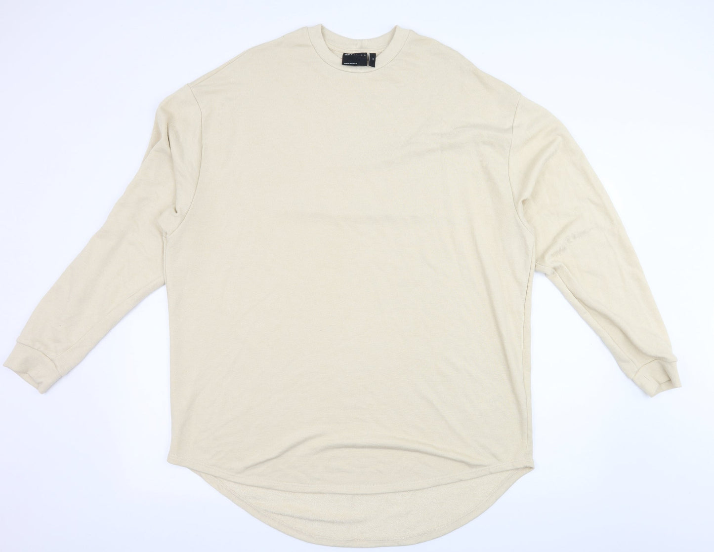 ASOS Womens Ivory  Jersey Pullover Sweatshirt Size M