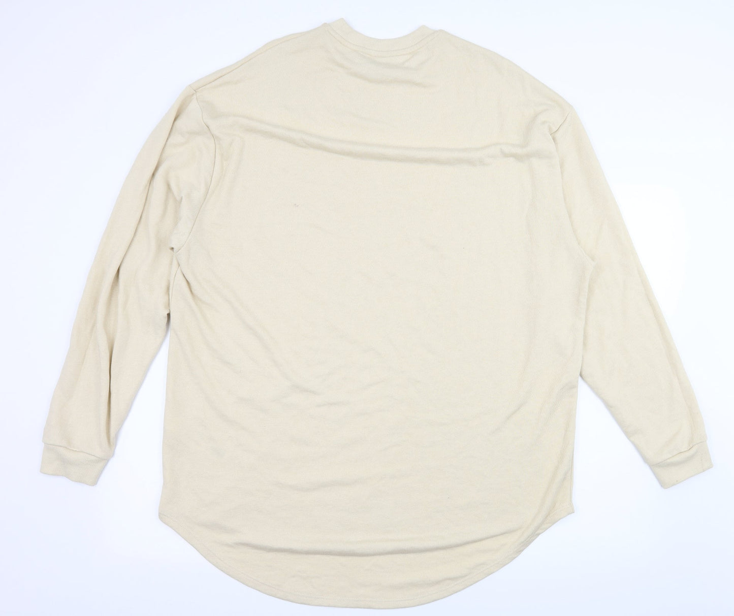 ASOS Womens Ivory  Jersey Pullover Sweatshirt Size M