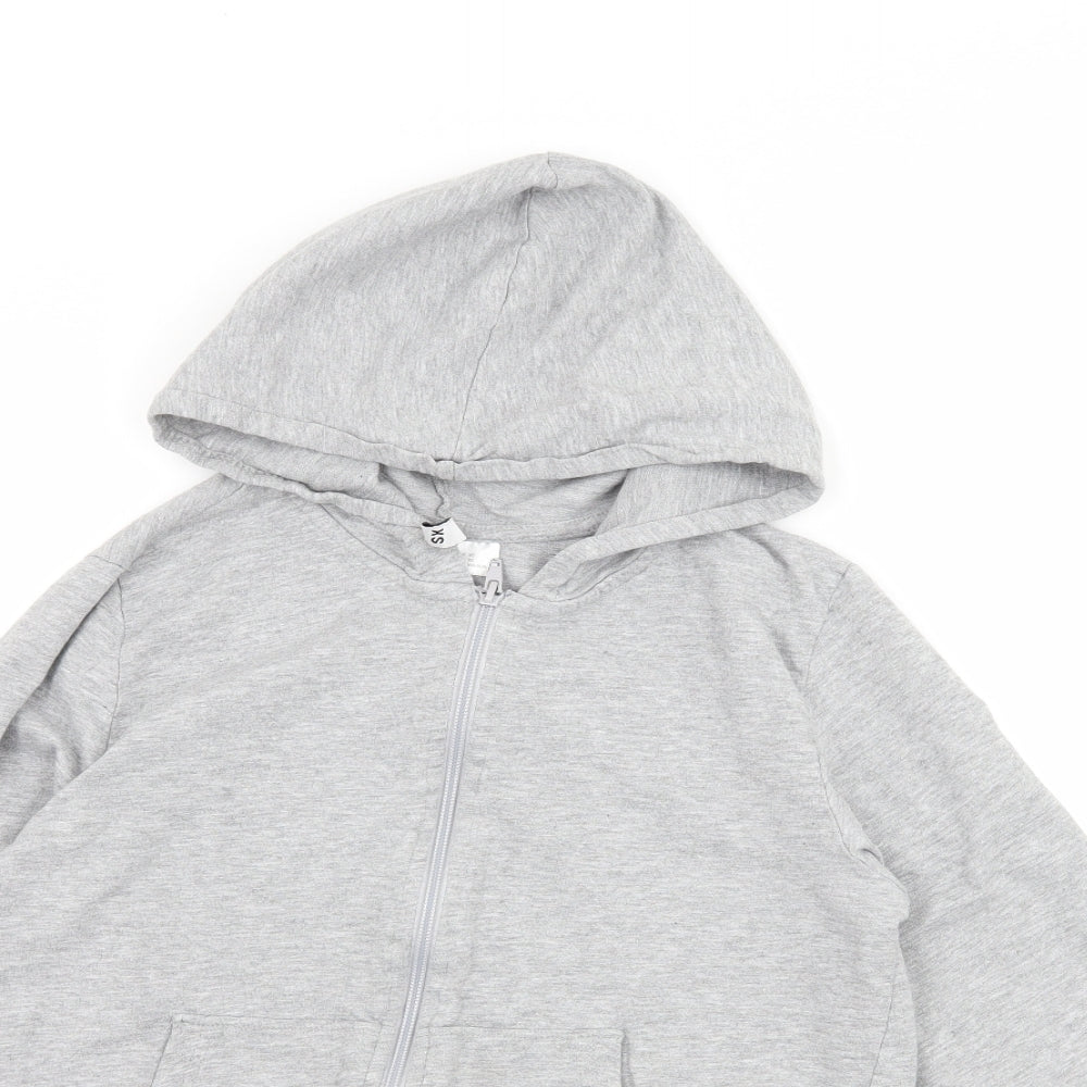 Divided by H&M Womens Grey  Jersey Full Zip Hoodie Size XS