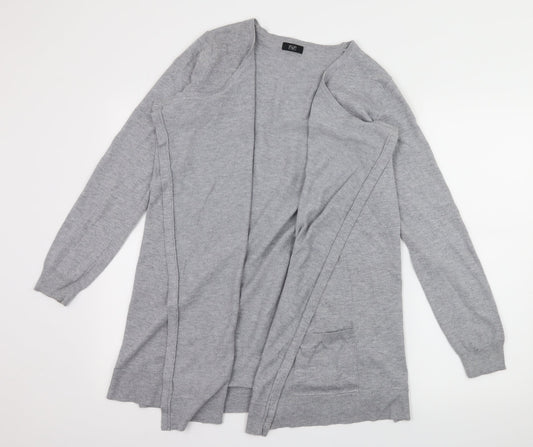 F&F Womens Grey  Knit Cardigan Jumper Size 14