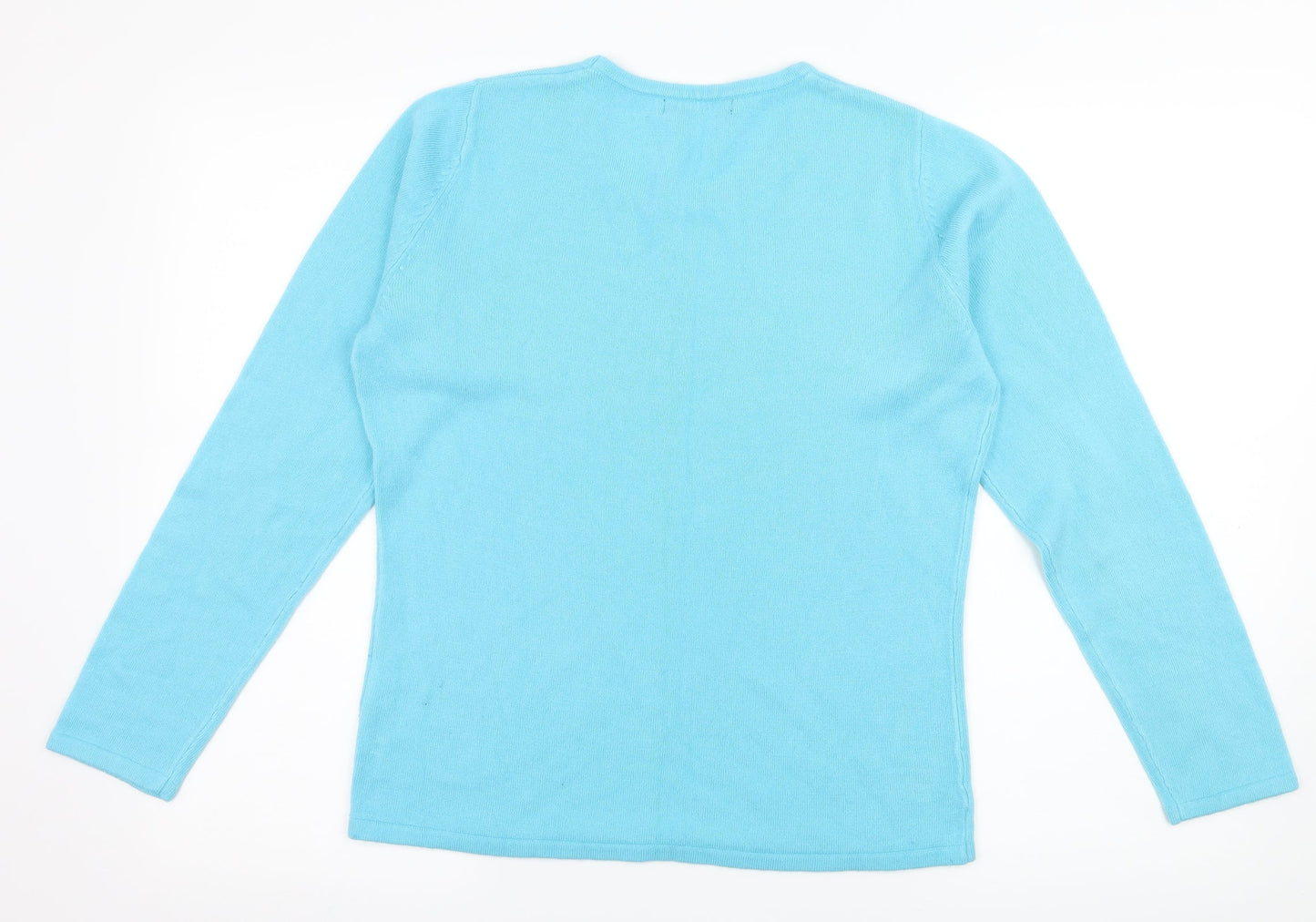 Bonmarché Womens Blue  Knit Pullover Jumper Size S