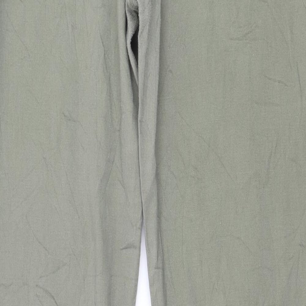 Preworn Womens Green  Denim Straight Jeans Size 38 in L30 in