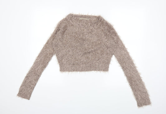 NEXT Womens Grey  Knit Pullover Jumper Size 8