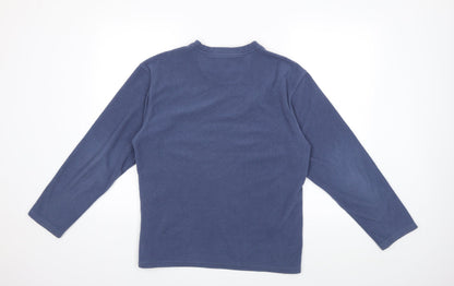 Preloved NEXT Mens Blue  Fleece Pullover Sweatshirt Size S - Back