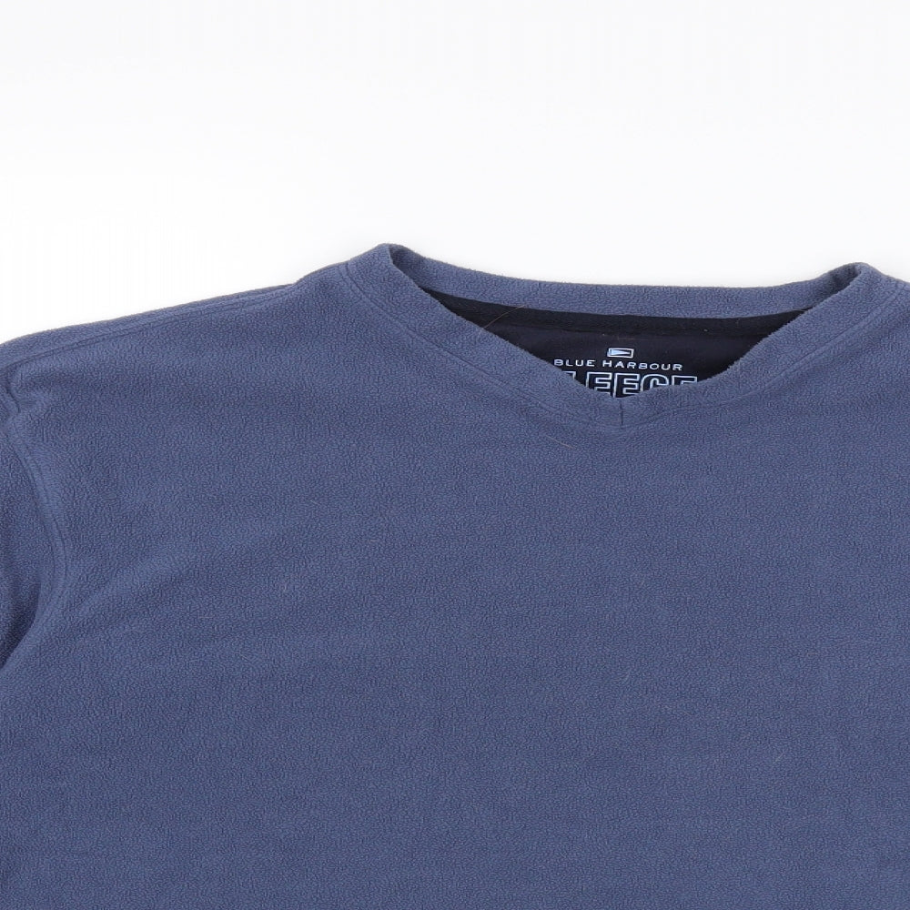 NEXT Mens Blue  Fleece Pullover Sweatshirt Size S