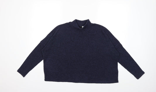 H&M Womens Blue  Knit Pullover Jumper Size XS