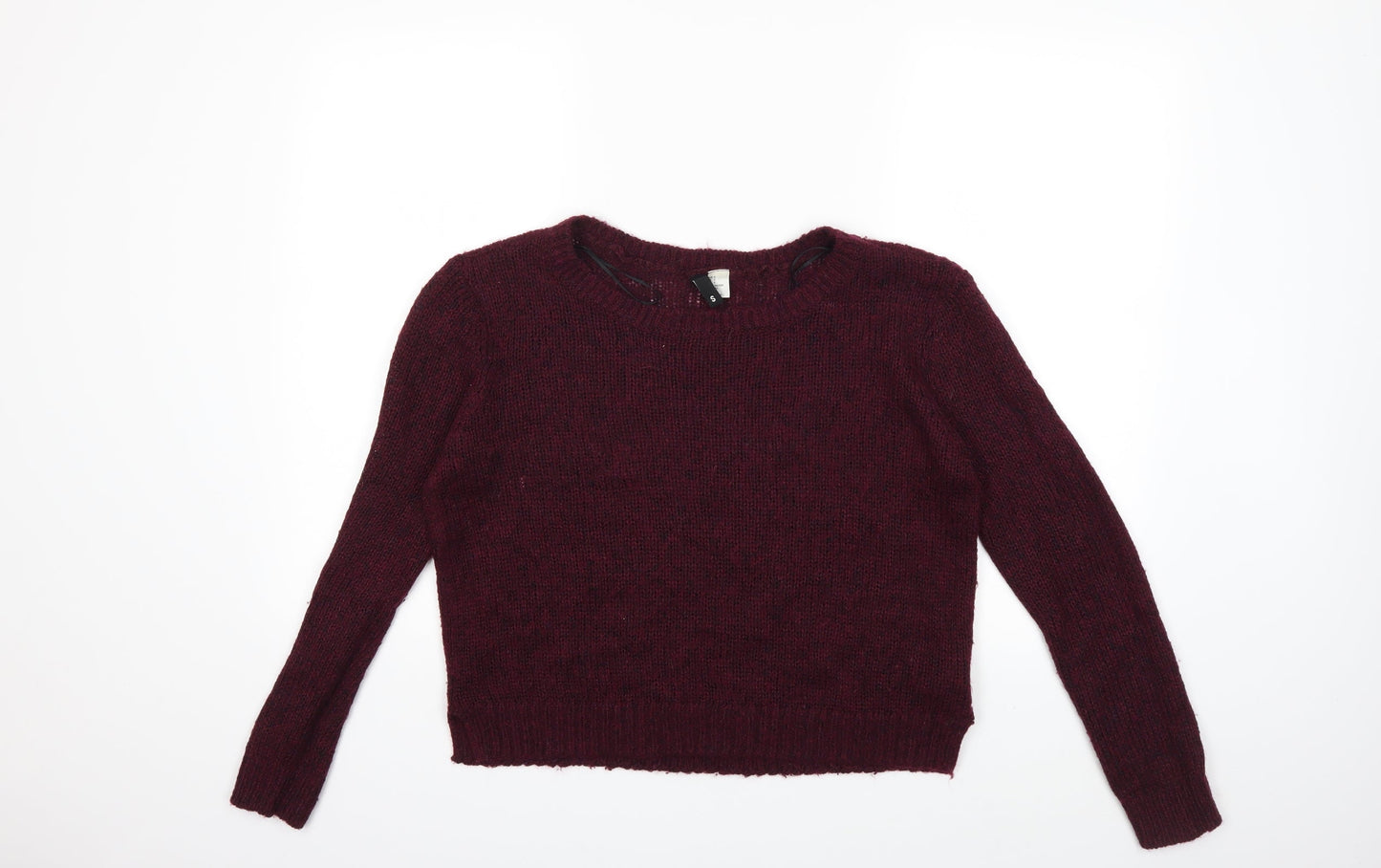 H&M Womens Red  Knit Pullover Jumper Size S