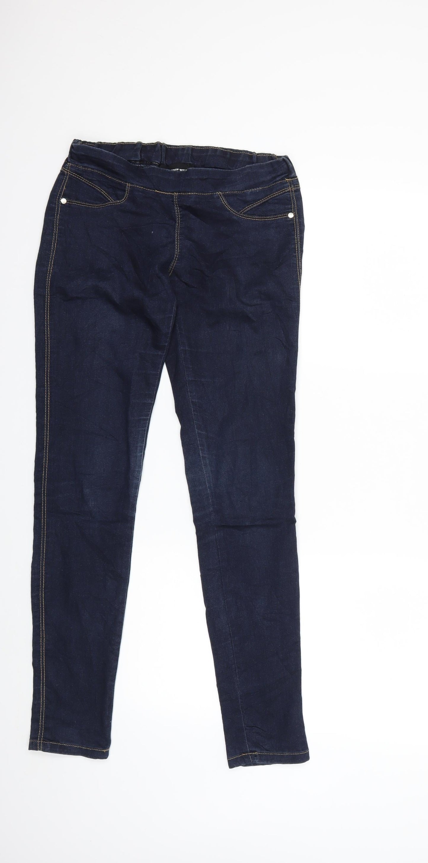 TALLY WEiJL Womens Blue  Denim Jegging Jeans Size 8 L28 in