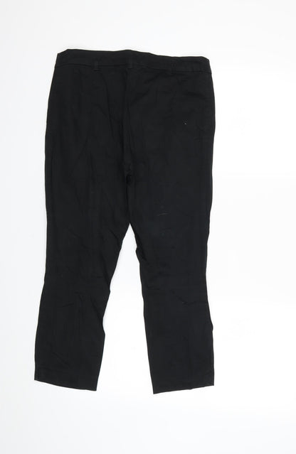 Preloved F&F Womens Black   Trousers  Size 10 L22 in - Back