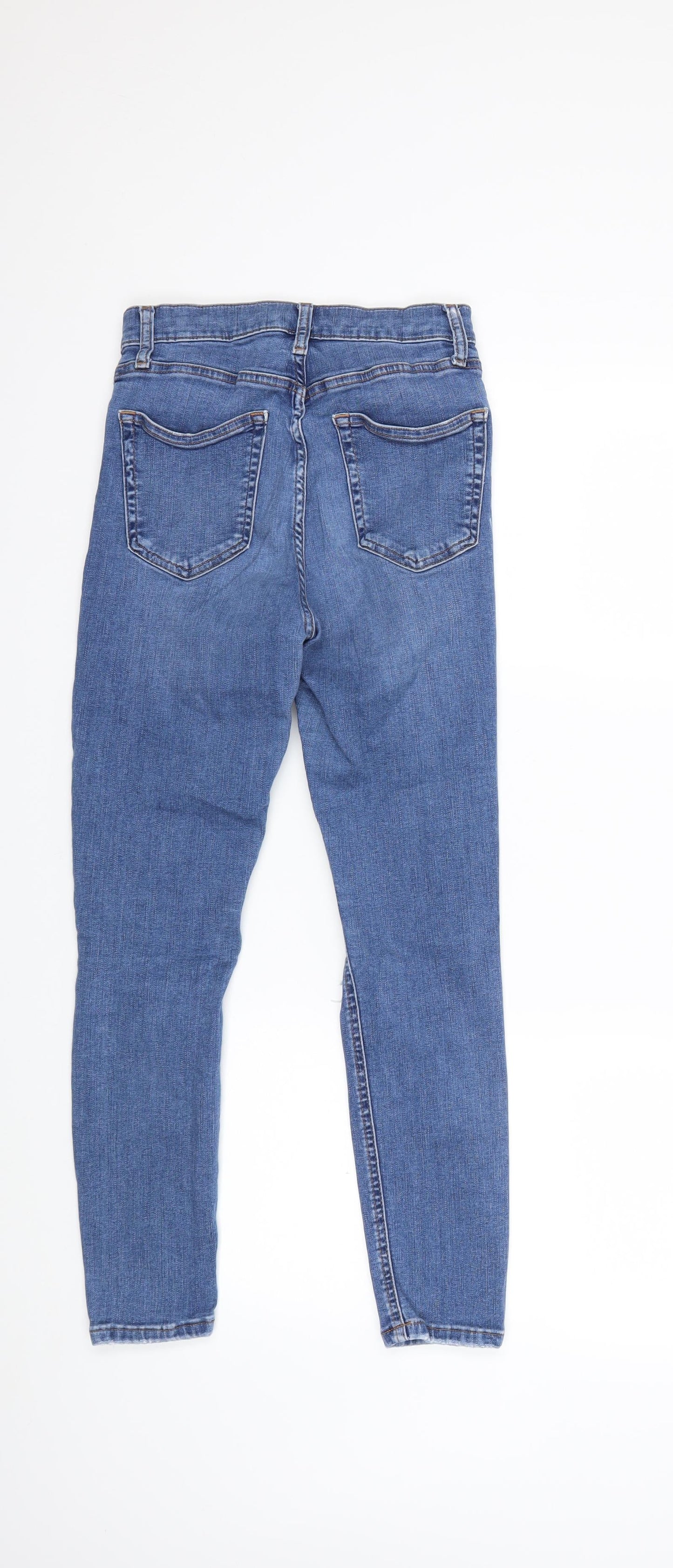 Topshop Womens Blue  Denim Skinny Jeans Size 28 in L30 in - Jamie