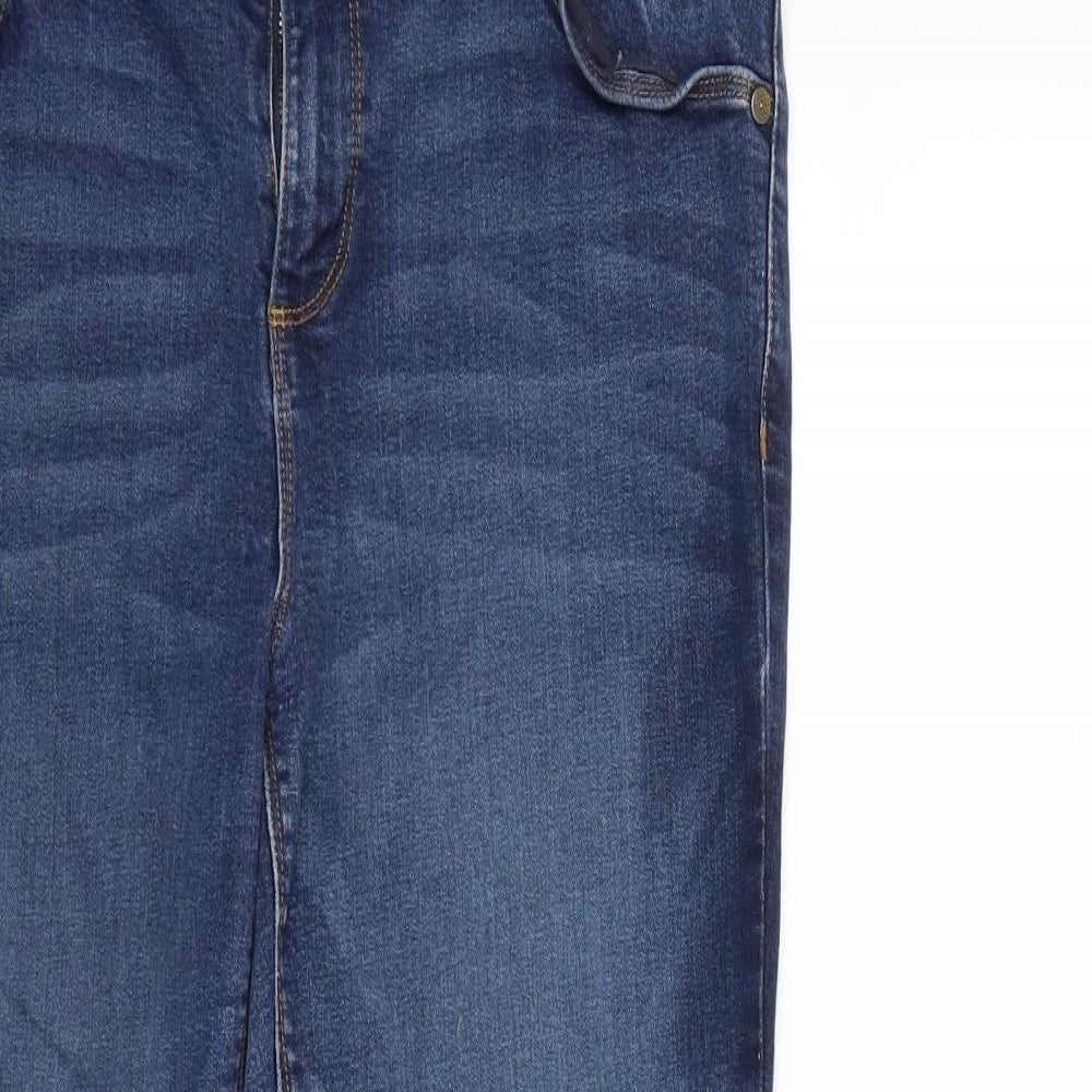 Preworn Womens Blue  Denim Skinny Jeans Size 34 in L28 in