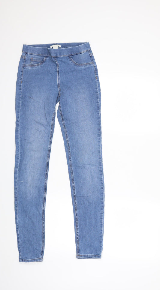 H&M Womens Blue  Denim Jegging Jeans Size 6 L30 in