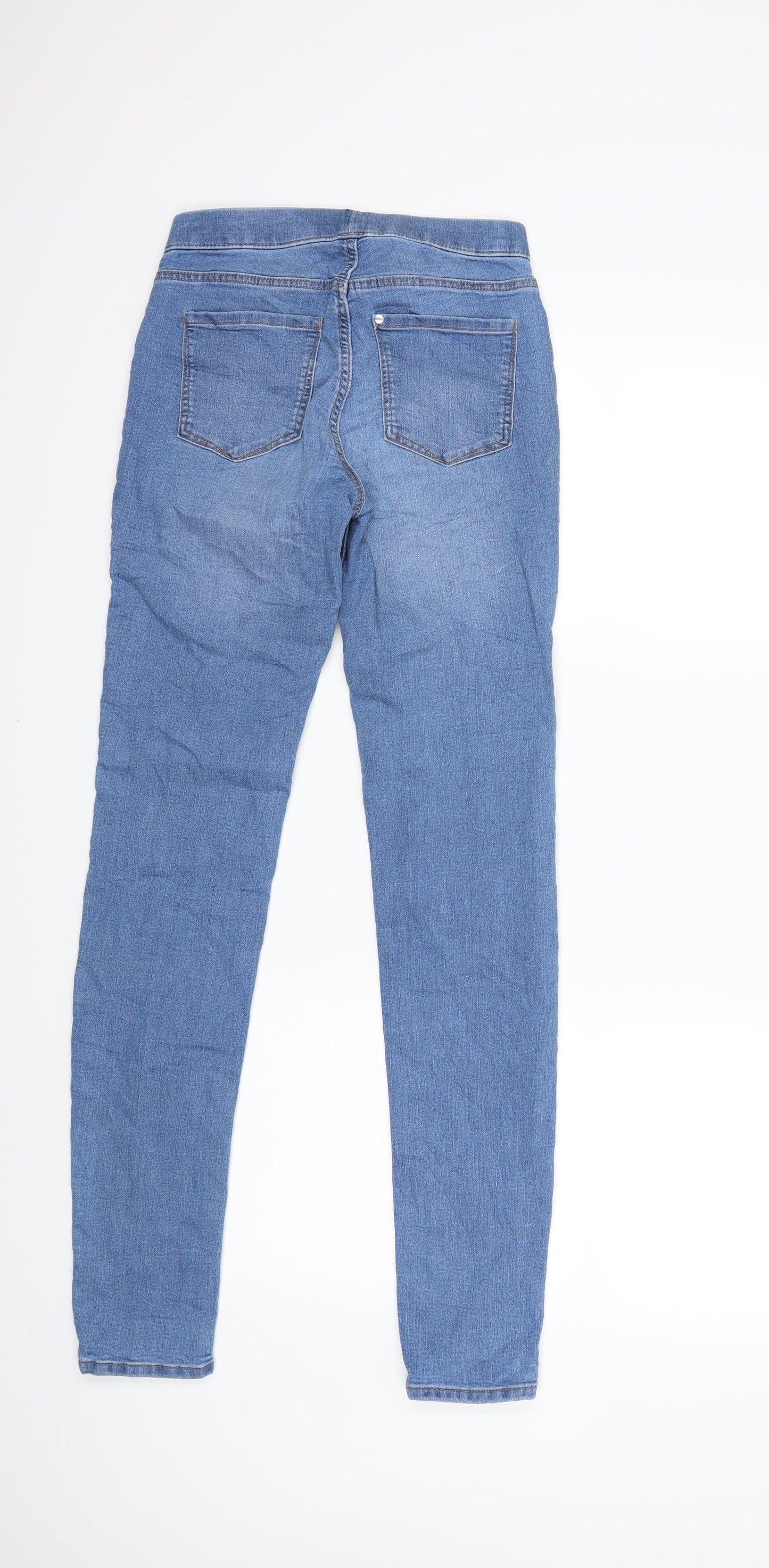 H&M Womens Blue  Denim Jegging Jeans Size 6 L30 in