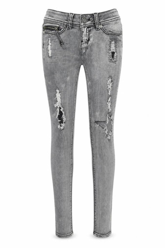 TALLY WEiJL Womens Grey  Denim Skinny Jeans Size 2XS L33 in