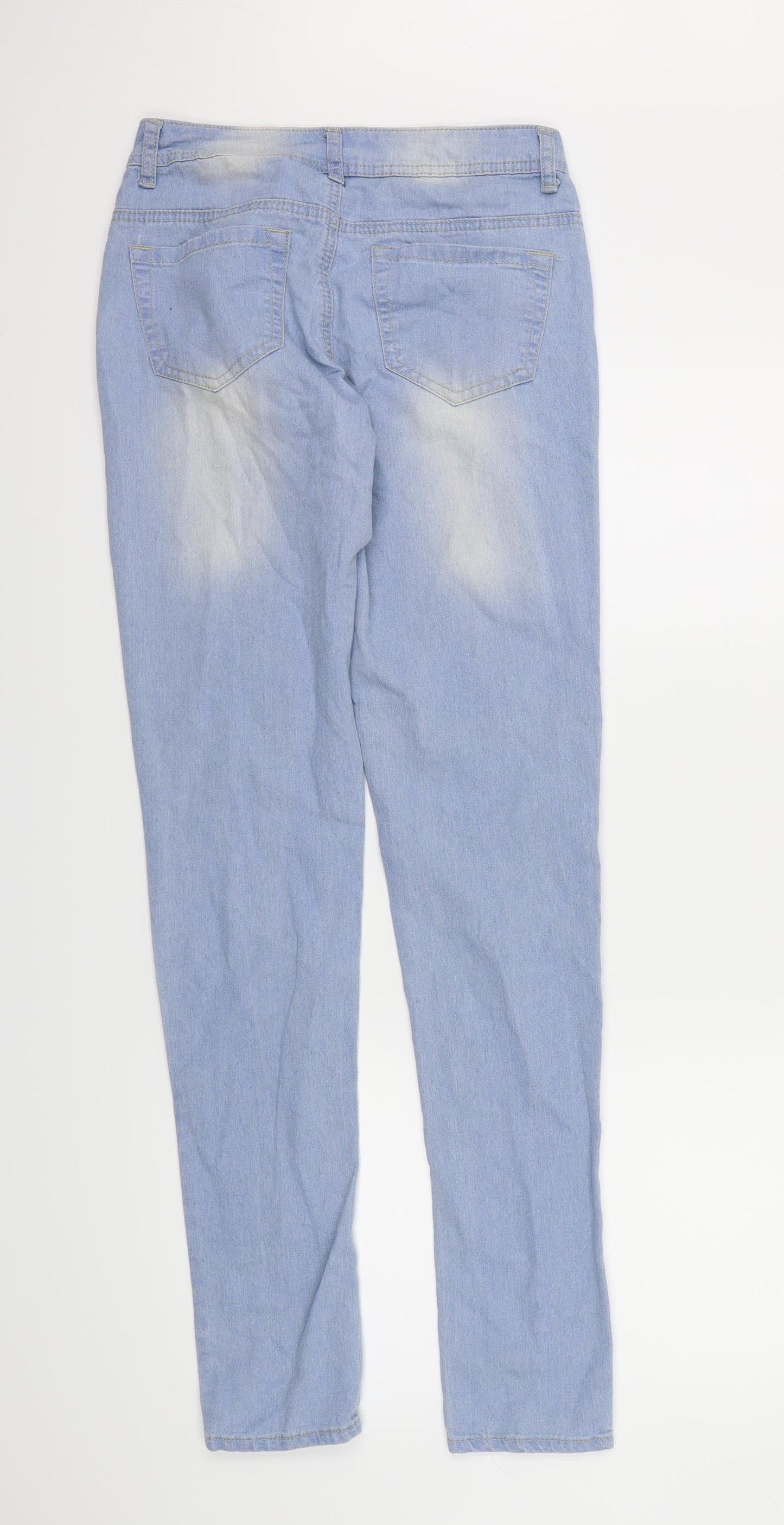 Denim co Womens Blue  Denim Straight Jeans Size 6 L30 in