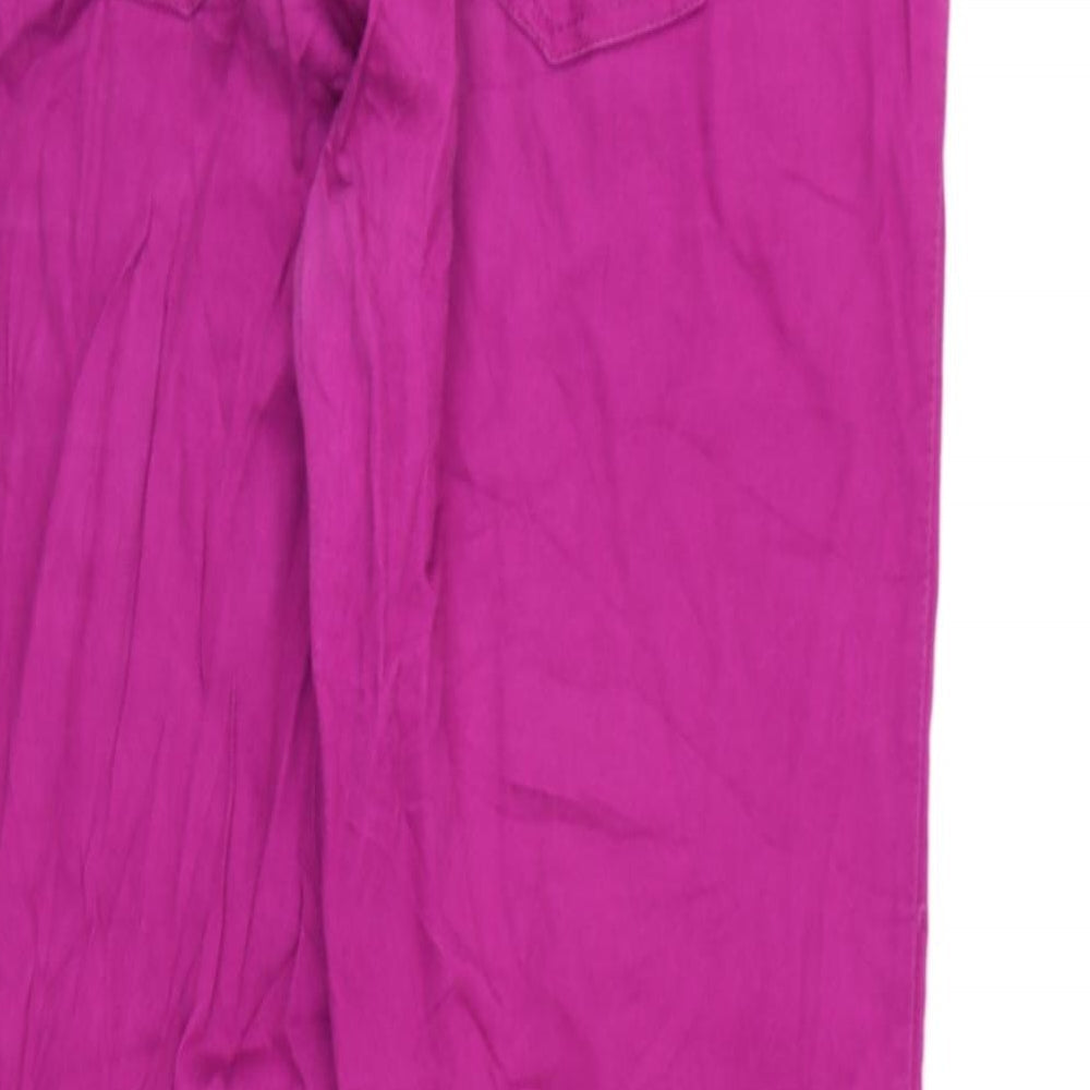 Janina Womens Purple   Trousers  Size 14 L30 in