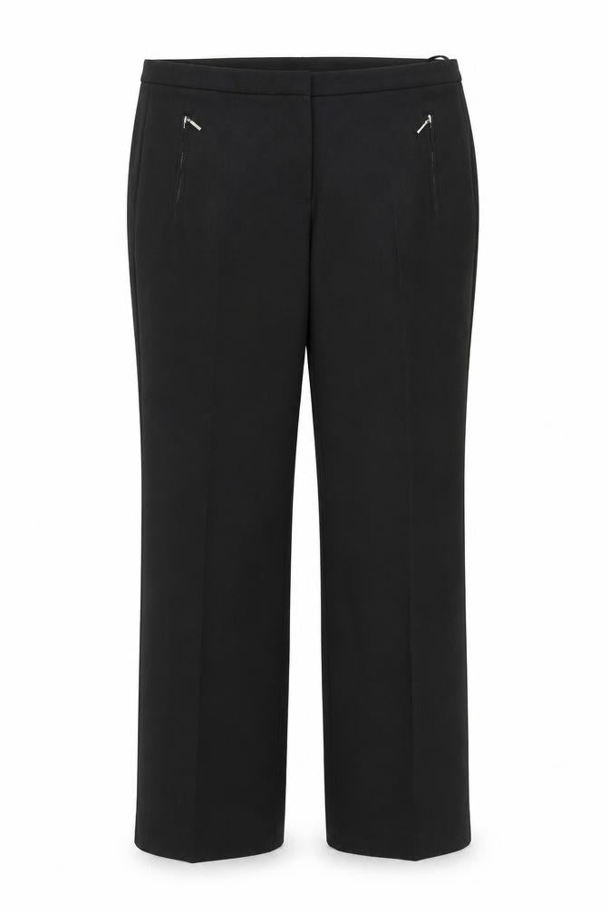 BHS Womens Black  Rayon Dress Pants Trousers Size 12 L28 in