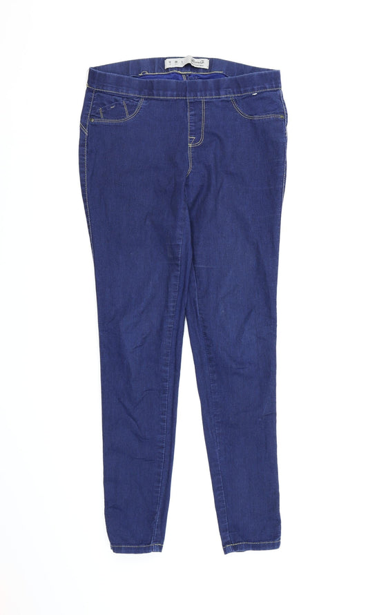 Denim co Womens Blue  Denim Jegging Jeans Size 10 L27 in