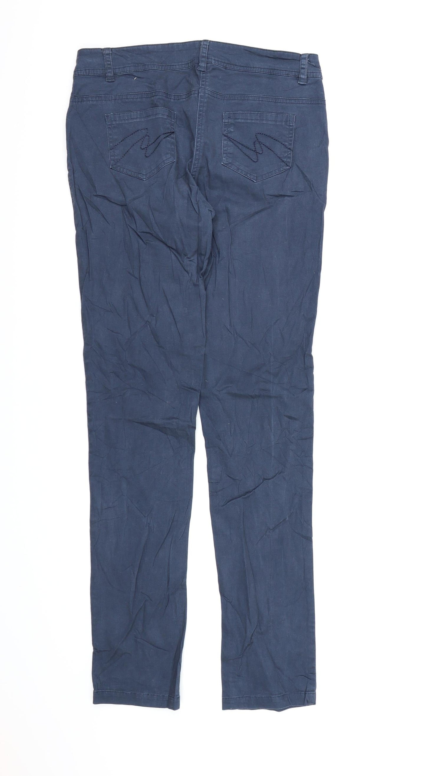 Pimkie Womens Blue  Denim Straight Jeans Size 6 L30 in