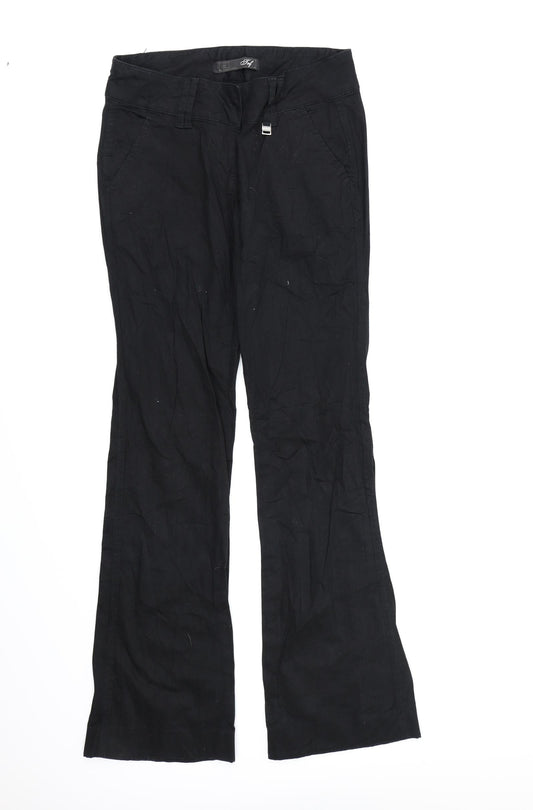 Preworn Womens Black  Denim Bootcut Jeans Size 6 L30 in