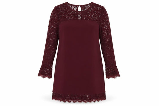 New Look Womens Purple  Lace A-Line  Size 14