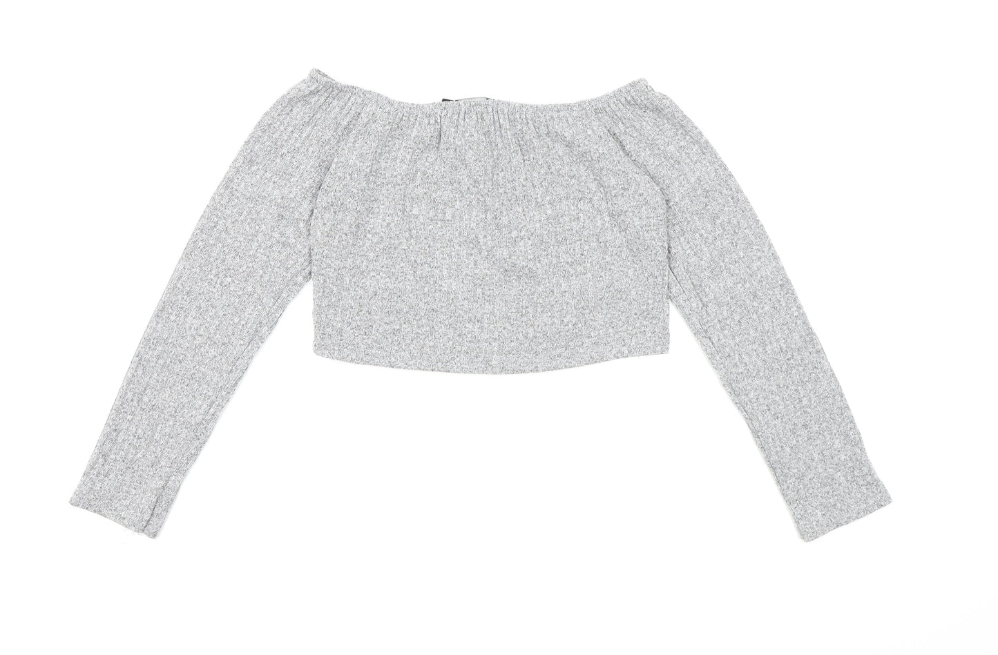 PRETTYLITTLETHING Womens Grey  Knit Pullover Jumper Size 12
