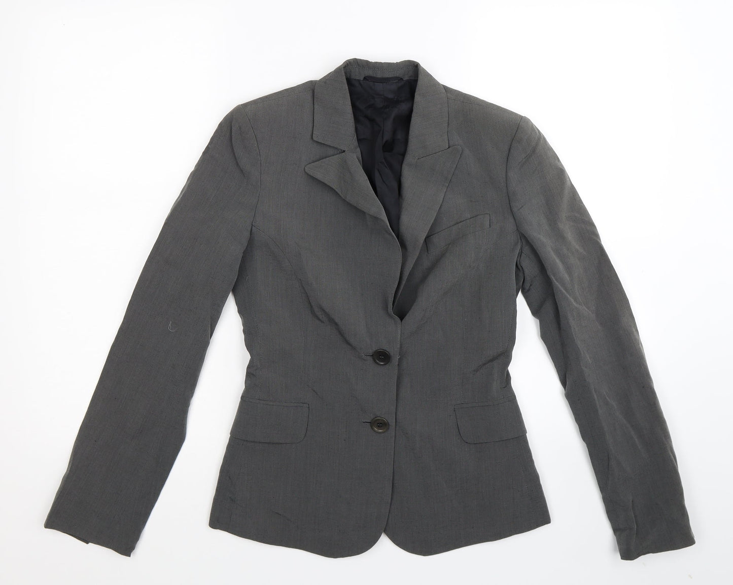 Preworn Womens Grey   Jacket Suit Jacket Size 10
