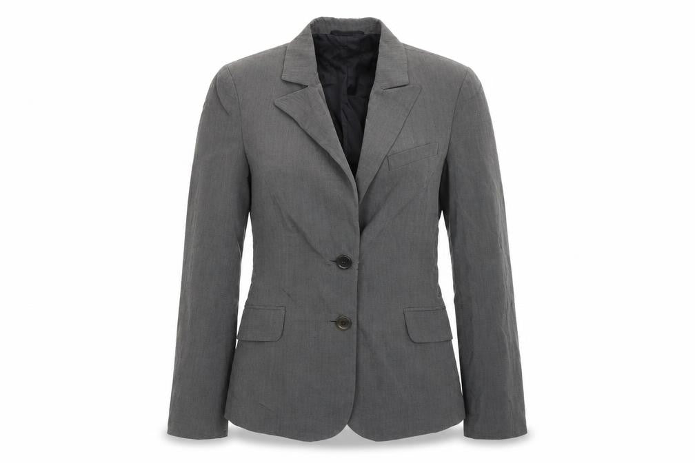 Preworn Womens Grey   Jacket Suit Jacket Size 10