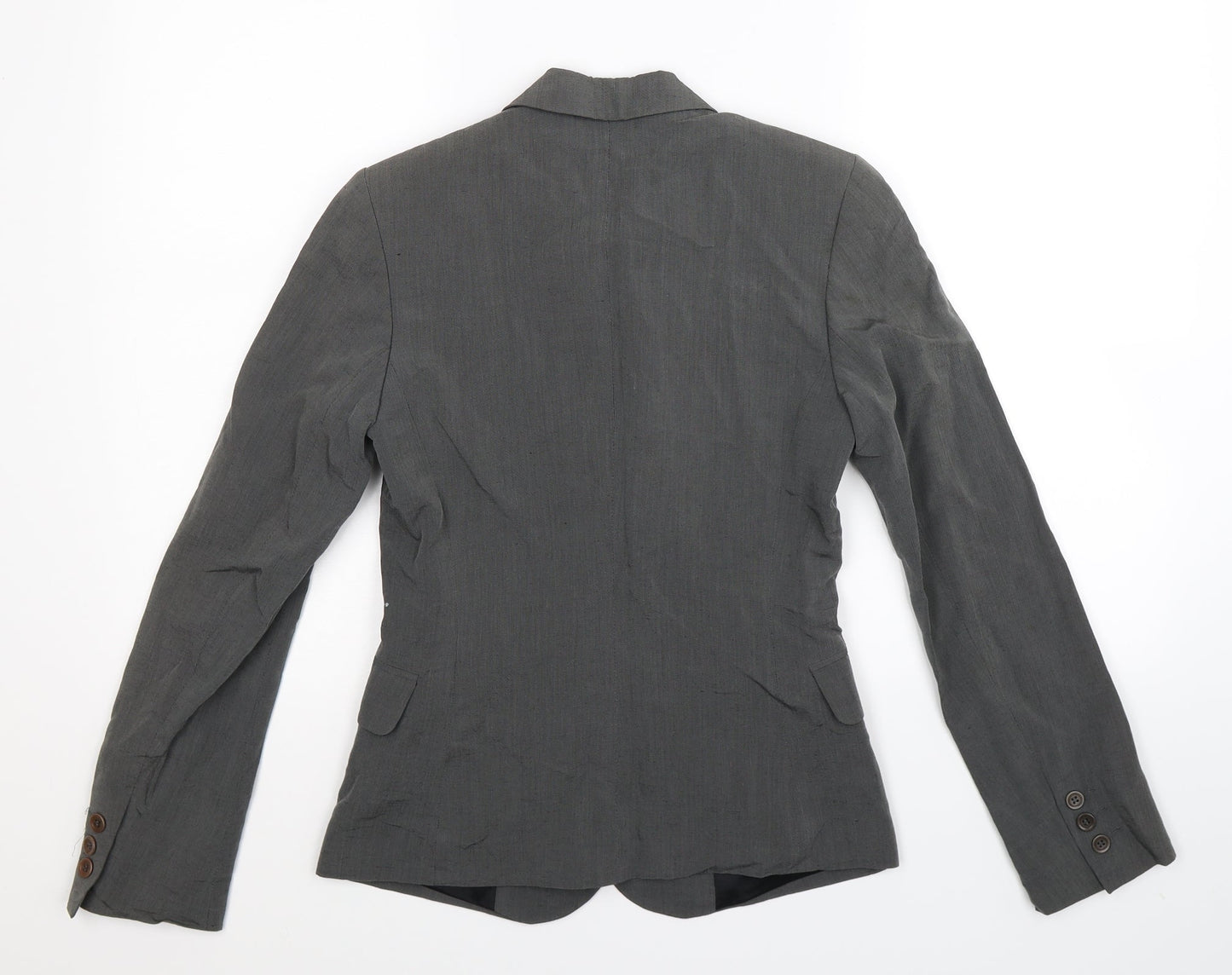 Preworn Womens Grey   Jacket Suit Jacket Size 10