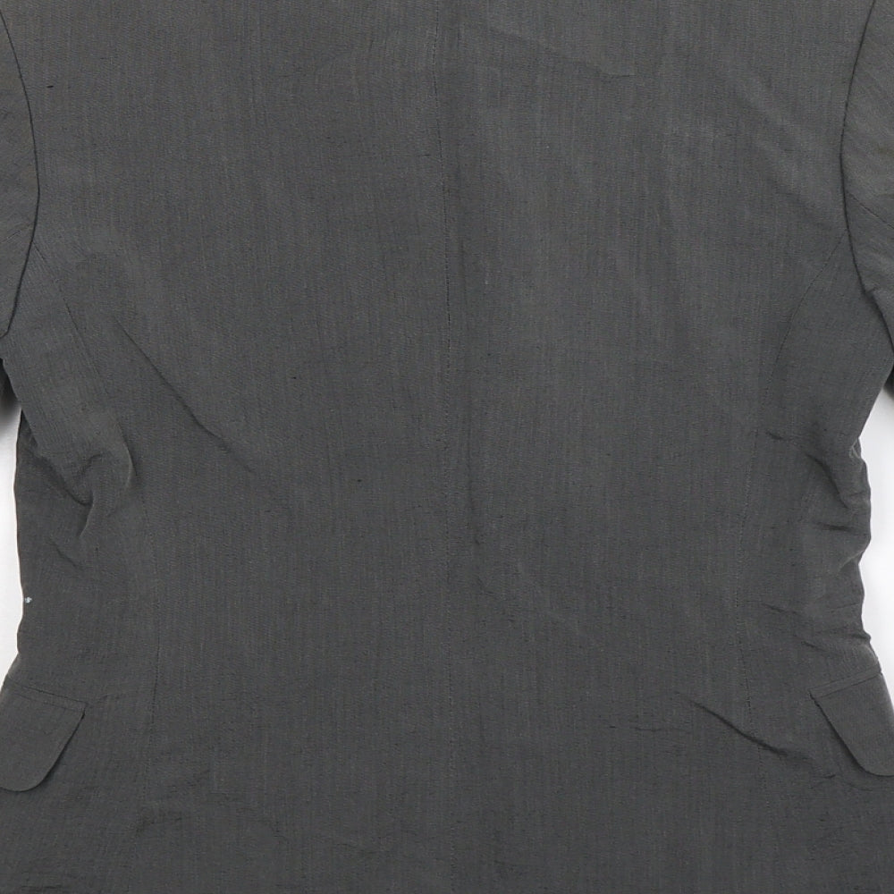 Preworn Womens Grey   Jacket Suit Jacket Size 10
