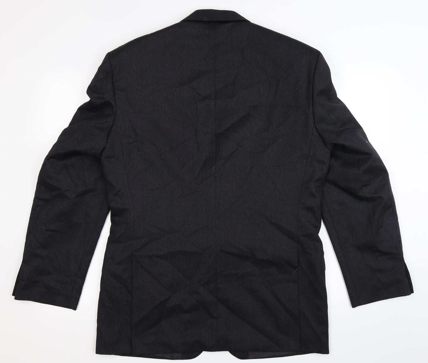 The Label Mens Black Striped  Jacket Suit Jacket Size 40