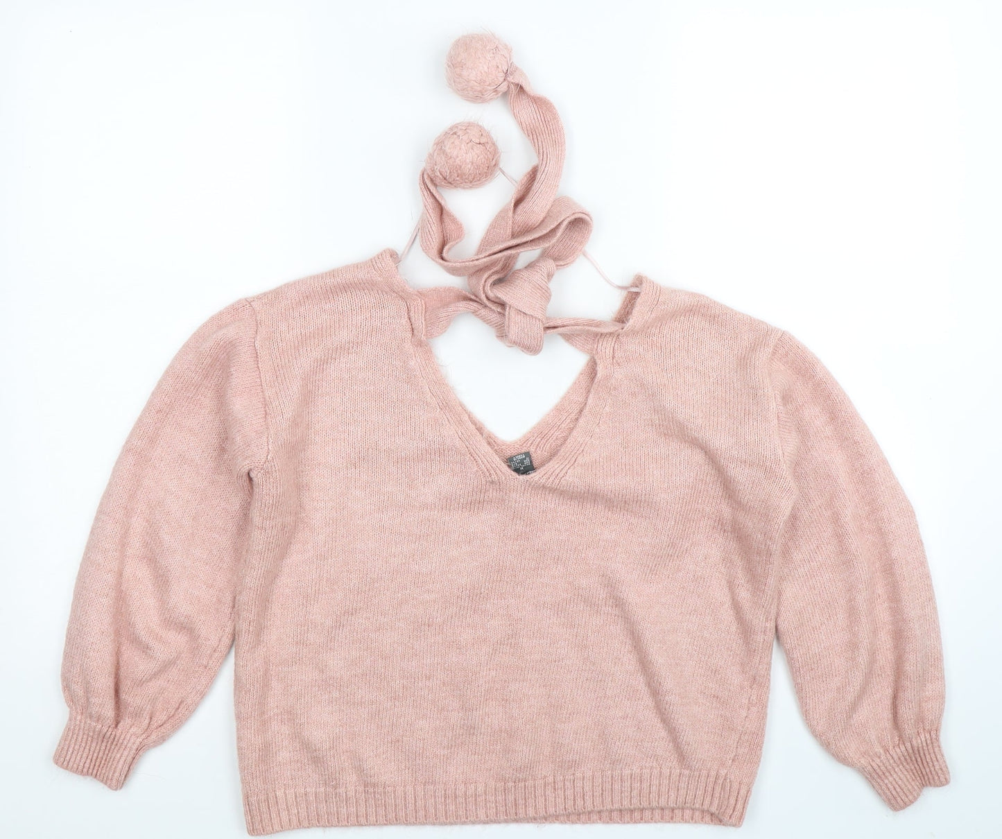 Primark Womens Pink  Knit Pullover Jumper Size 12